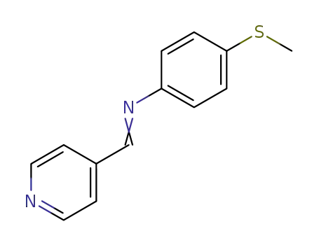 Molecular Structure of 165806-92-8 (pyridine-4-carboxaldehyde (4-methylthiophenyl)imine)