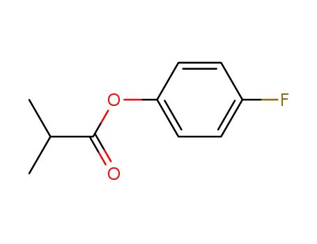 Molecular Structure of 111864-79-0 (Propanoic acid, 2-methyl-, 4-fluorophenyl ester)