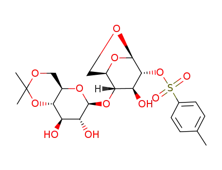 1,6-anhydro-4-O-(4,6-O-isopropylidene-β-D-glucopyranosyl)-2-O-p-tolylsulfonyl-β-D-glucopyranose