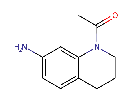 Molecular Structure of 545394-33-0 (1-(7-Amino-3,4-dihydroquinolin-1(2H)-yl)ethanone)