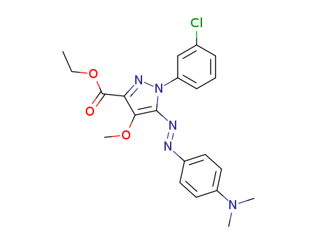 172701-49-4,ethyl 1-(3-chlorophenyl)-5-(4-dimethylaminophenyl)diazenyl-4-methoxy-p yrazole-3-carboxylate,