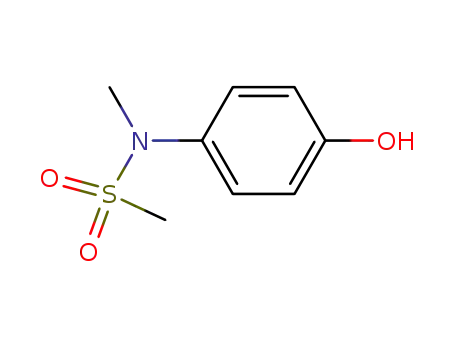 Molecular Structure of 3572-85-8 (N-(4-hydroxyphenyl)-N-methyl-methanesulfonamide)