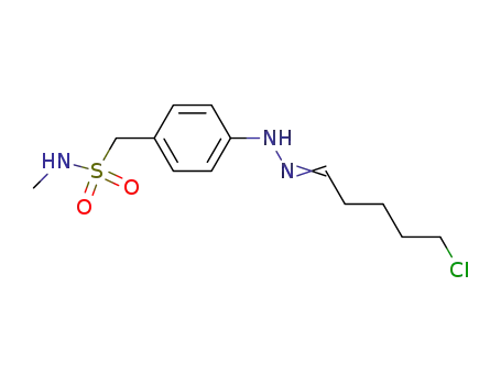 C-(4-{N'-[5-Chloro-pent-(E)-ylidene]-hydrazino}-phenyl)-N-methyl-methanesulfonamide