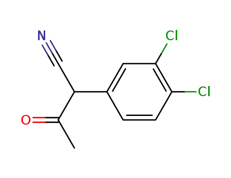 Molecular Structure of 6097-31-0 (2-(3,4-dichlorophenyl)-3-oxobutanenitrile)