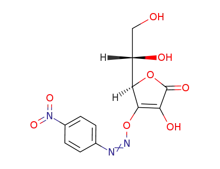 Molecular Structure of 121654-33-9 (3-O-p-nitrobenzenediazoascorbic acid)