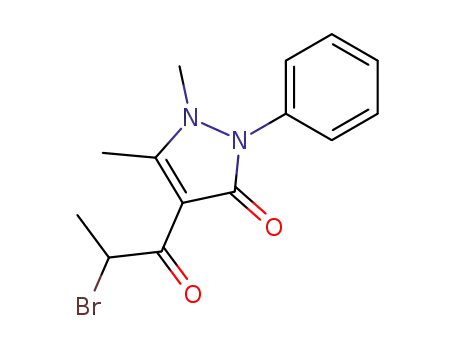 4-(2-bromo-propionyl)-1,5-dimethyl-2-phenyl-1,2-dihydro-pyrazol-3-one