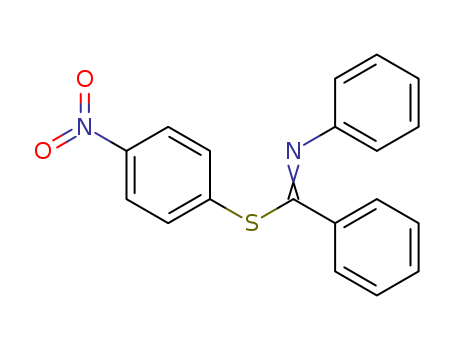 Molecular Structure of 14156-54-8 (Benzenecarboximidothioic acid, N-phenyl-, 4-nitrophenyl ester)