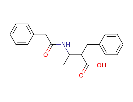 Molecular Structure of 183673-97-4 (Benzenepropanoic acid, a-[1-[(phenylacetyl)amino]ethyl]-)