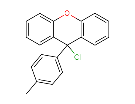 Molecular Structure of 136345-35-2 (9H-Xanthene, 9-chloro-9-(4-methylphenyl)-)