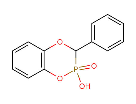 Molecular Structure of 94317-91-6 (1,4,2-Benzodioxaphosphorin, 2,3-dihydro-2-hydroxy-3-phenyl-, 2-oxide)