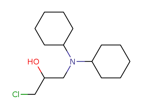 Molecular Structure of 150389-77-8 (1-Chloro-3-dicyclohexylamino-propan-2-ol)