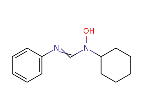 Molecular Structure of 80820-74-2 (Methanimidamide, N-cyclohexyl-N-hydroxy-N'-phenyl-)