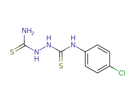 Molecular Structure of 89981-53-3 (1,2-Hydrazinedicarbothioamide, N-(4-chlorophenyl)-)