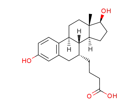 Molecular Structure of 55592-40-0 (4-[(7alpha,17beta)-3,17-dihydroxyestra-1,3,5(10)-trien-7-yl]butanoic acid)