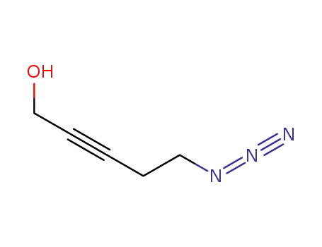 Molecular Structure of 170220-09-4 (2-Pentyn-1-ol, 5-azido-)