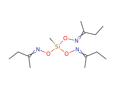 22984-54-9,Methyltris(methylethylketoxime)silane,2-Butanone,O,O',O''-(methylsilylidyne)trioxime (8CI,9CI);Methyltri(2-butanoneoximyl)silane;Methyltri(ethylmethylketoximo)silane;Methyltris(2-butylideneaminooxy)silane;Methyltris(butanoxime)silane;Methyltris(ethylmethylketoxime)silane;Methyltris(methyl ethyl ketoximato)silane;O,O',O''-(Methylsilylidyne)tris(ethylmethyl ketoxime);OX 10;Tris(2-butylideneiminooxy)methylsilane;
