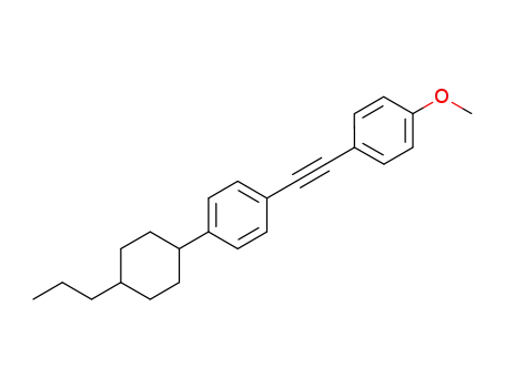 Molecular Structure of 116903-47-0 (Benzol, 1-[(4-methoxyphynyl)ethinyl]-, 4-4-propylcyclohexyl)-, trans-)