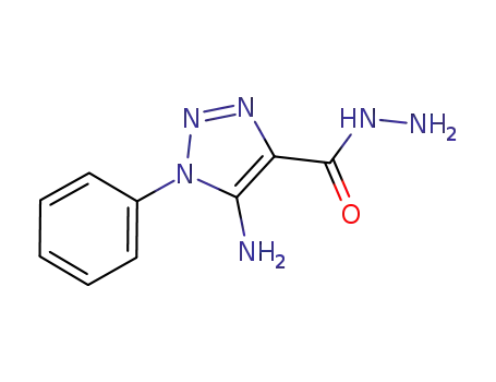 Molecular Structure of 20271-38-9 (5-amino-1-phenyl-1H-1,2,3-triazole-4-carbohydrazide)