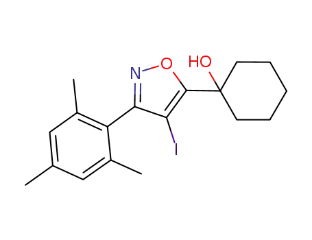 1-[4-iodo-3-(2,4,6-trimethylphenyl)isoxazol-5-yl]cyclohexanol