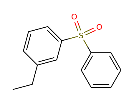 Molecular Structure of 19164-78-4 (Benzene, 1-ethyl-3-(phenylsulfonyl)-)
