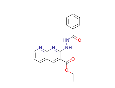 1,8-Naphthyridine-3-carboxylic acid, 2-[2-(4-methylbenzoyl)hydrazino]-,
ethyl ester