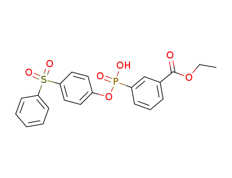 Benzoic acid, 3-[hydroxy[4-(phenylsulfonyl)phenoxy]phosphinyl]-, ethyl
ester