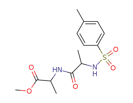 Molecular Structure of 83707-61-3 (Alanine, N-[(4-methylphenyl)sulfonyl]alanyl-, methyl ester)