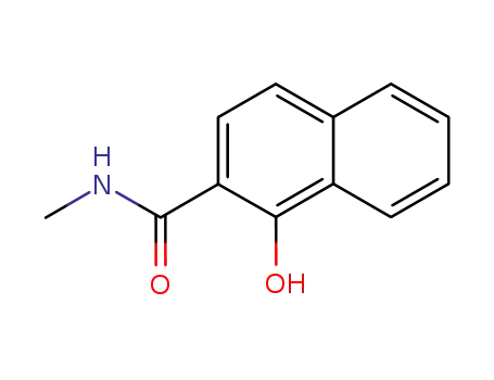 Molecular Structure of 62353-81-5 (1-Hydroxy-2-Naphthalene-N-Methyl Carboxamide)