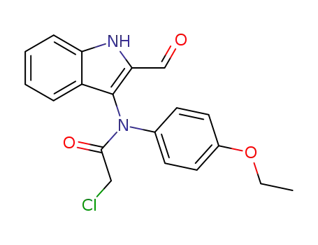 Acetamide, 2-chloro-N-(4-ethoxyphenyl)-N-(2-formyl-1H-indol-3-yl)-