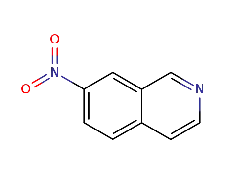 Molecular Structure of 13058-73-6 (7-nitroisoquinoline)