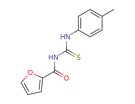 Molecular Structure of 77336-98-2 (2-Furancarboxamide, N-[[(4-methylphenyl)amino]thioxomethyl]-)