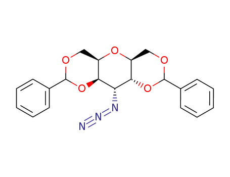 L-glycero-L-gluco-Heptitol, 2,6-anhydro-4-azido-4-deoxy-1,3:5,7-bis-O-(phenylmethylene)-