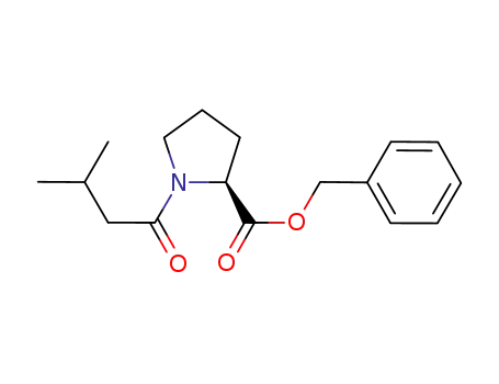Molecular Structure of 1215172-43-2 ((S)-benzyl 1-(3-methylbutanoyl)pyrrolidine-2-carboxylate)