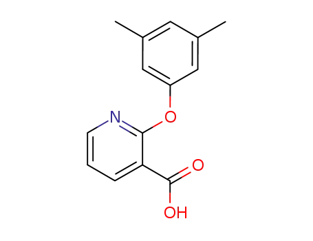 Molecular Structure of 36701-92-5 (3-Pyridinecarboxylic acid, 2-(3,5-dimethylphenoxy)-)