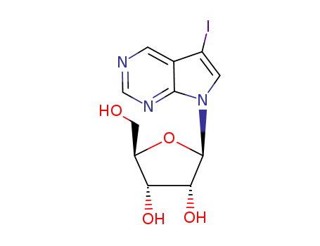 7H-Pyrrolo[2,3-d]pyrimidine,5-iodo-7-b-D-ribofuranosyl-