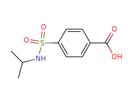 Molecular Structure of 10252-66-1 (4-[(ISOPROPYLAMINO)SULFONYL]BENZOIC ACID)