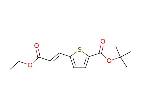 t-butyl 5-(2-ethoxycarbonyl-E-ethenyl)-2-thiophenecarboxylate