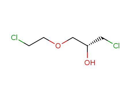 Molecular Structure of 934346-53-9 ((R)-1-(2-chloroethoxy)-3-chloropropan-2-ol)