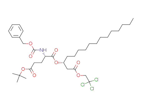 (S)-2-Benzyloxycarbonylamino-pentanedioic acid 5-tert-butyl ester 1-[(R)-1-(2,2,2-trichloro-ethoxycarbonylmethyl)-tetradecyl] ester
