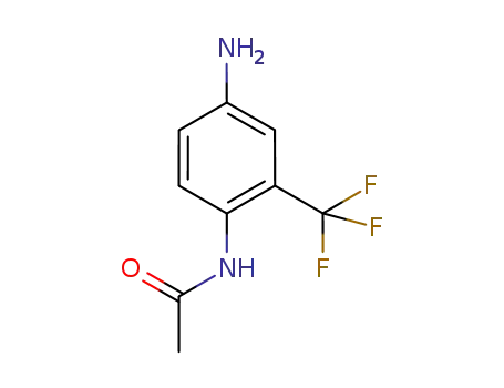Molecular Structure of 134514-34-4 (4-AMINO-2-(TRIFLUOROMETHYL)ACETANILIDE)