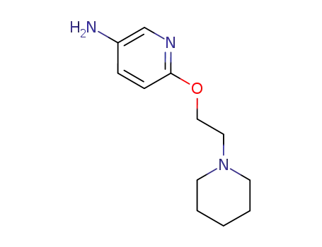 Molecular Structure of 561277-09-6 (3-Pyridinamine,6-[2-(1-piperidinyl)ethoxy]-)