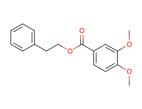 Molecular Structure of 138801-35-1 (Benzoic acid, 3,4-dimethoxy-, 2-phenylethyl ester)