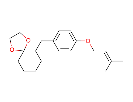 1,4-Dioxaspiro[4.5]decane,
6-[[4-[(3-methyl-2-butenyl)oxy]phenyl]methyl]-