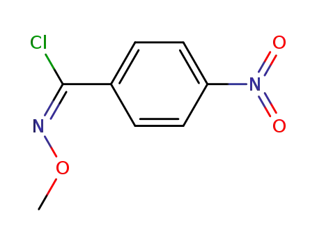 Molecular Structure of 41071-36-7 ((E)-O-methyl-4-nitrobenzohydroximoyl chloride)