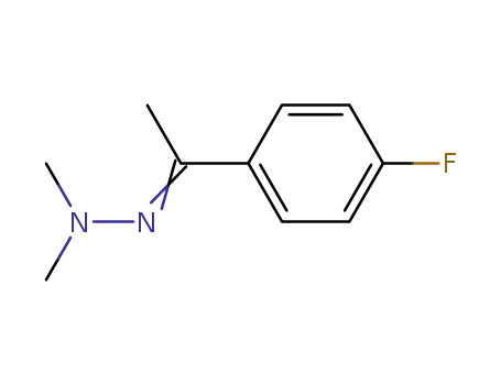 Molecular Structure of 5757-96-0 (2-[1-(4-fluorophenyl)ethylidene]-1,1-dimethylhydrazine)