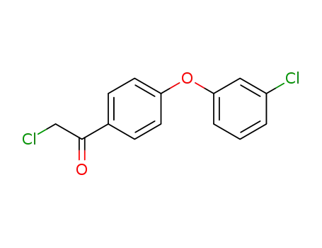 Molecular Structure of 13061-21-7 (Ethanone, 2-chloro-1-[4-(3-chlorophenoxy)phenyl]-)