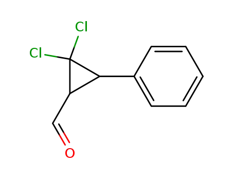 Molecular Structure of 57976-72-4 (Cyclopropanecarboxaldehyde, 2,2-dichloro-3-phenyl-)