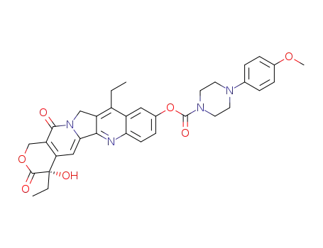 4-(4-Methoxy-phenyl)-piperazine-1-carboxylic acid (S)-4,11-diethyl-4-hydroxy-3,13-dioxo-3,4,12,13-tetrahydro-1H-2-oxa-6,12a-diaza-dibenzo[b,h]fluoren-9-yl ester