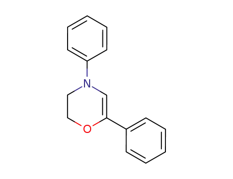 Molecular Structure of 73166-12-8 (4,6-diphenyl-3,4-dihydro-2H-1,4-oxazine)