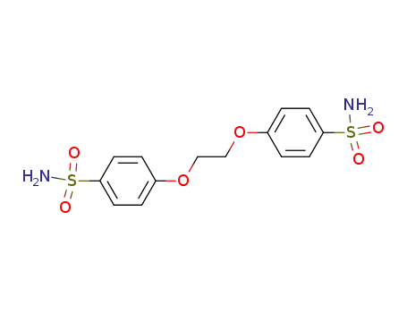 Molecular Structure of 68641-71-4 (4-[2-(4-sulfamoylphenoxy)ethoxy]benzenesulfonamide)